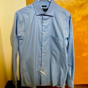 Pronto Uomo Blue Dress Shirt 15 - 32/22 - Slim Fit